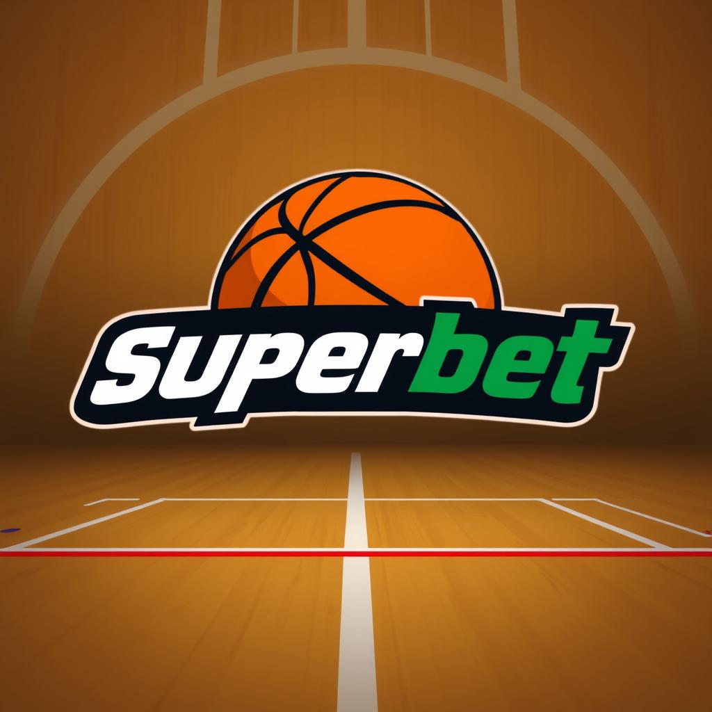 Logo da Superbet com elementos de basquete